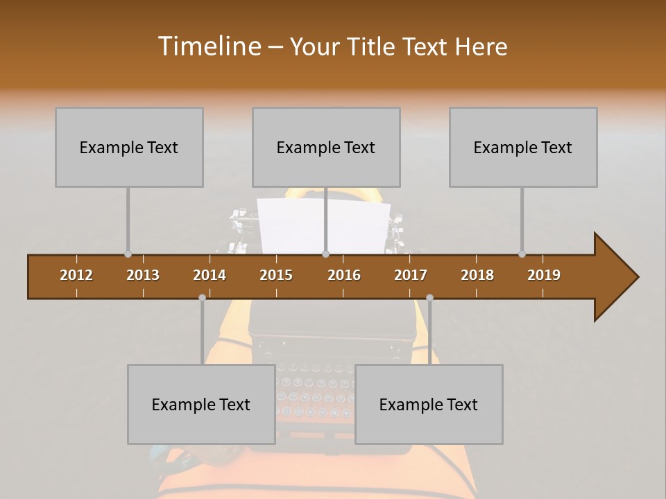 Laughable Coffee Cup Yellow PowerPoint Template