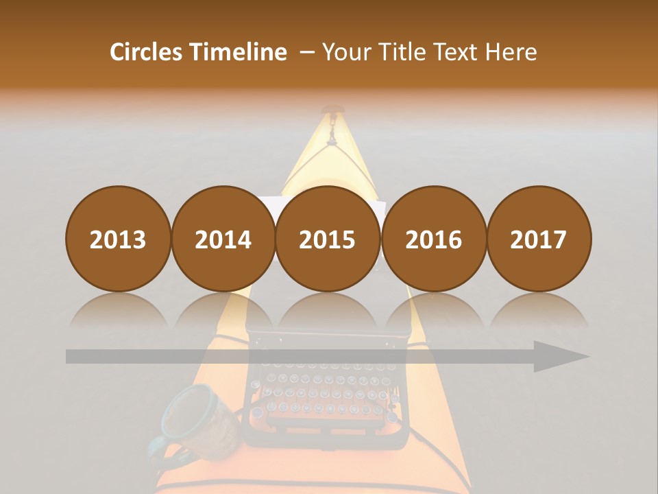 Laughable Coffee Cup Yellow PowerPoint Template