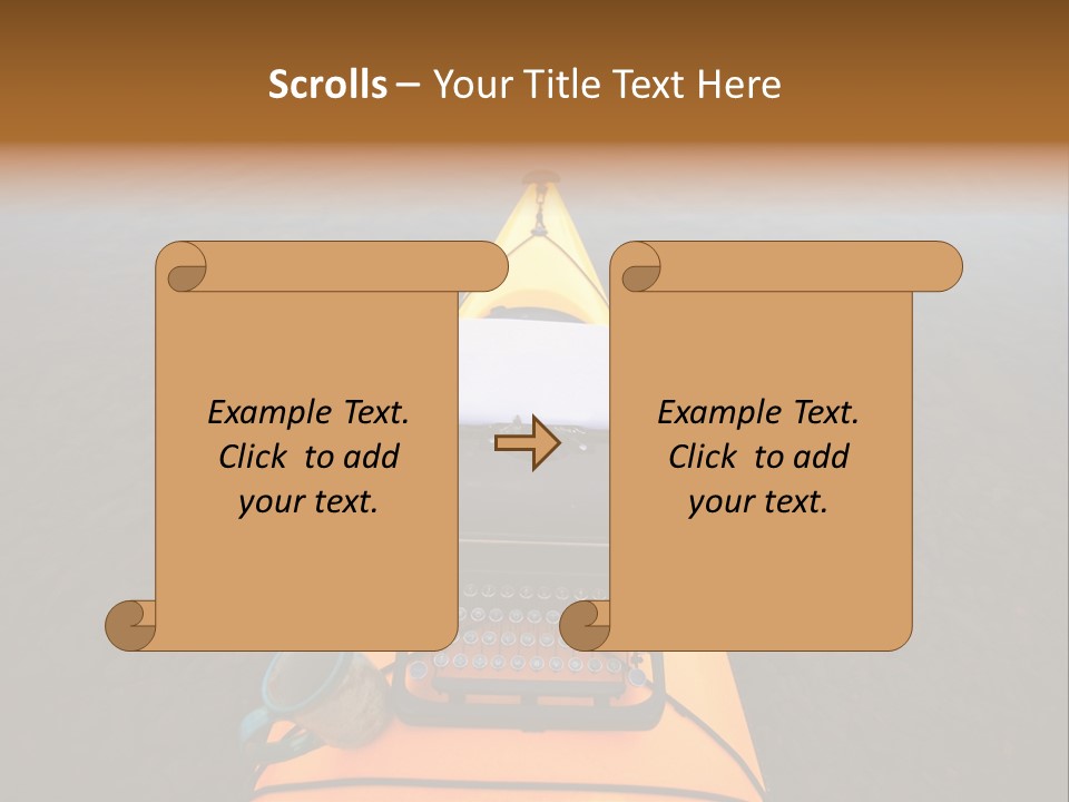 Laughable Coffee Cup Yellow PowerPoint Template