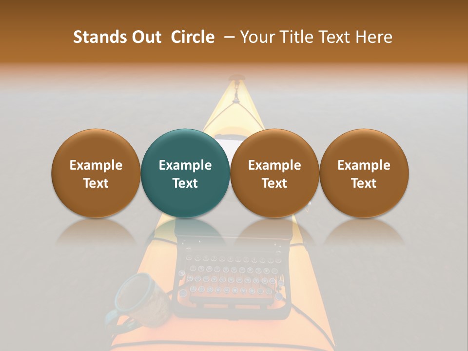 Laughable Coffee Cup Yellow PowerPoint Template