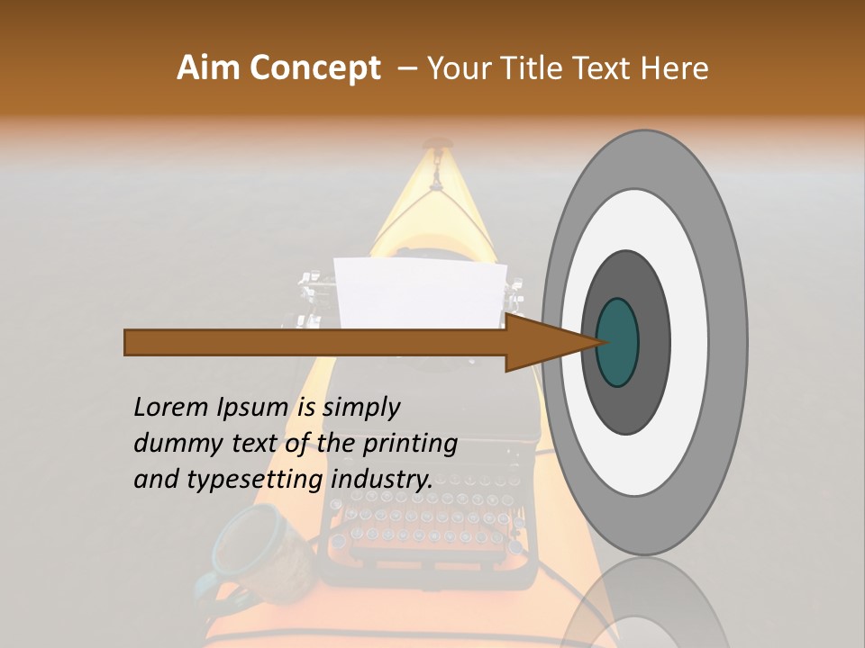 Laughable Coffee Cup Yellow PowerPoint Template