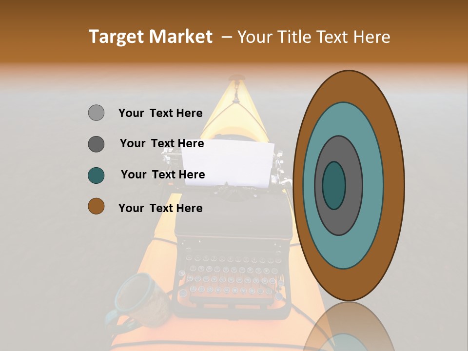 Laughable Coffee Cup Yellow PowerPoint Template