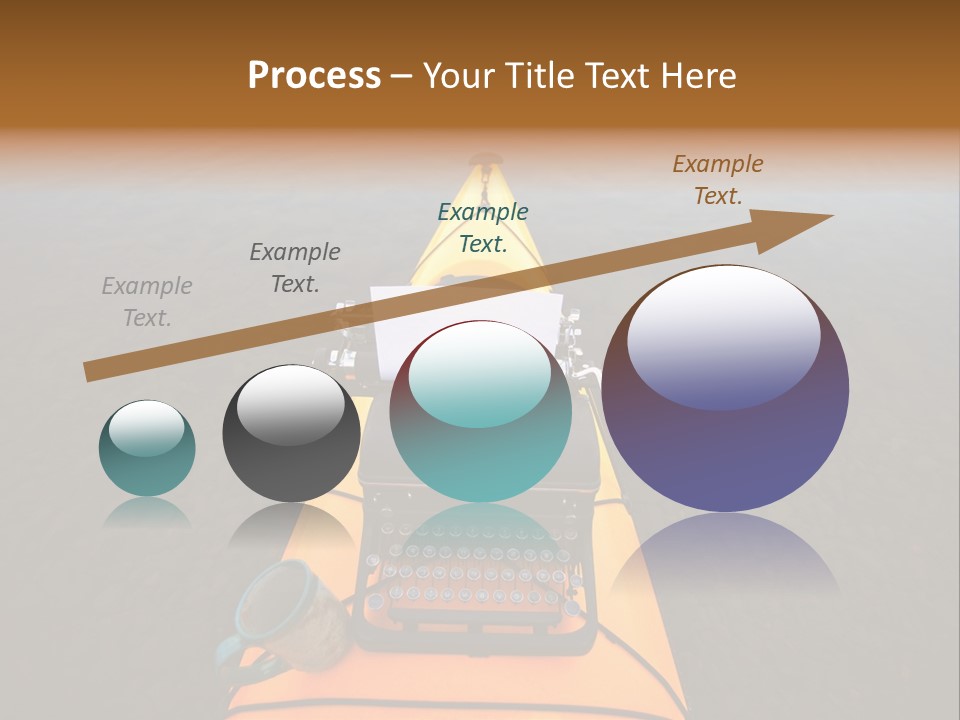 Laughable Coffee Cup Yellow PowerPoint Template