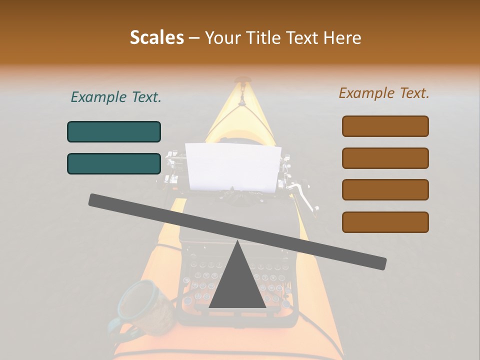 Laughable Coffee Cup Yellow PowerPoint Template