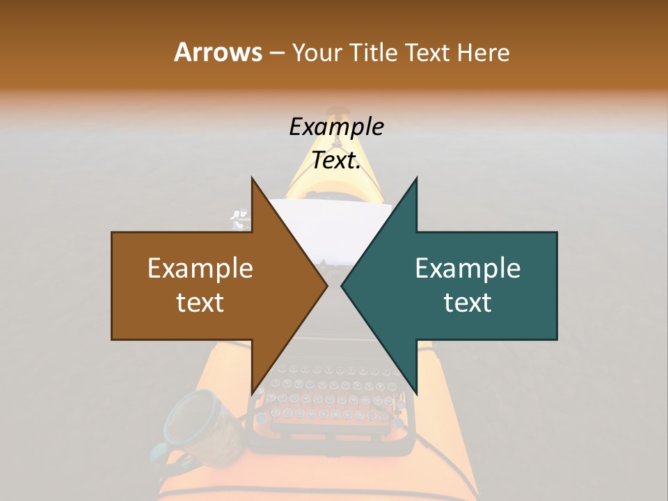 Laughable Coffee Cup Yellow PowerPoint Template