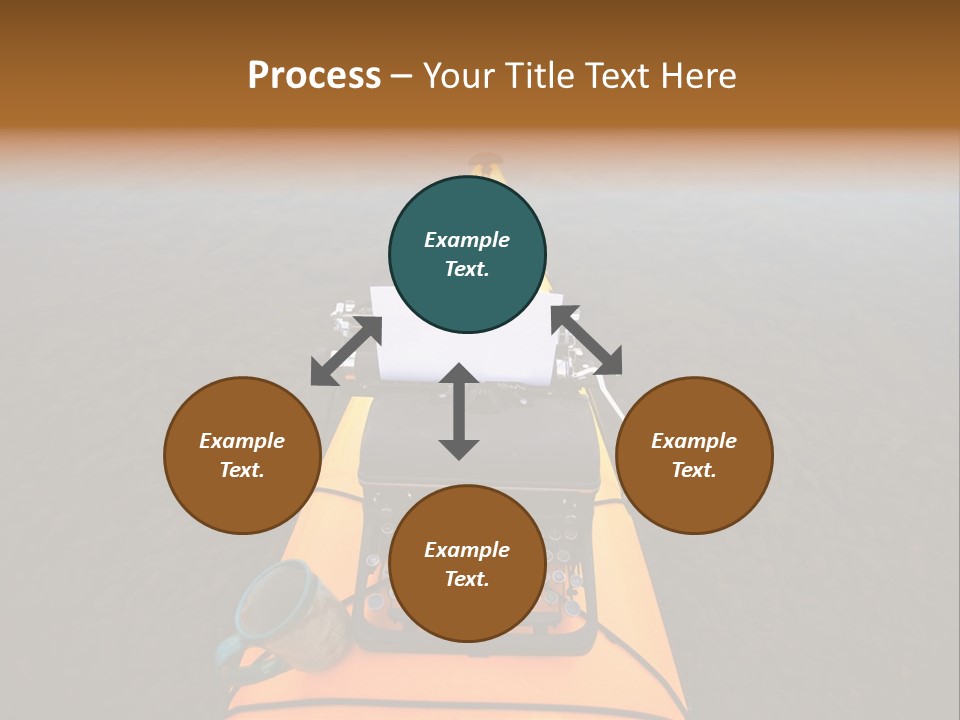 Laughable Coffee Cup Yellow PowerPoint Template