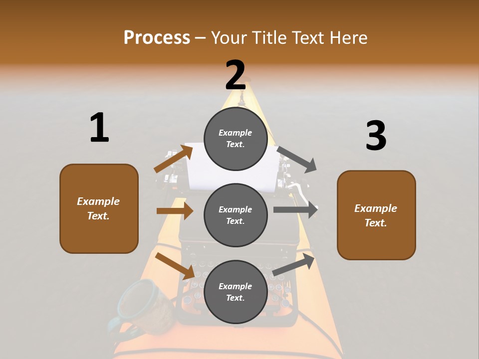 Laughable Coffee Cup Yellow PowerPoint Template