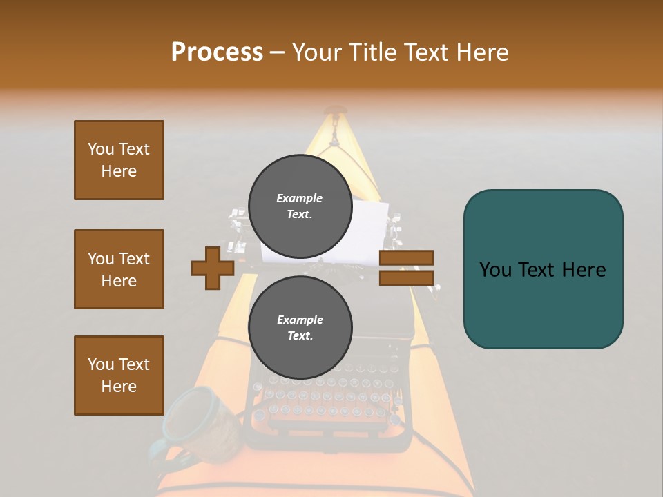 Laughable Coffee Cup Yellow PowerPoint Template