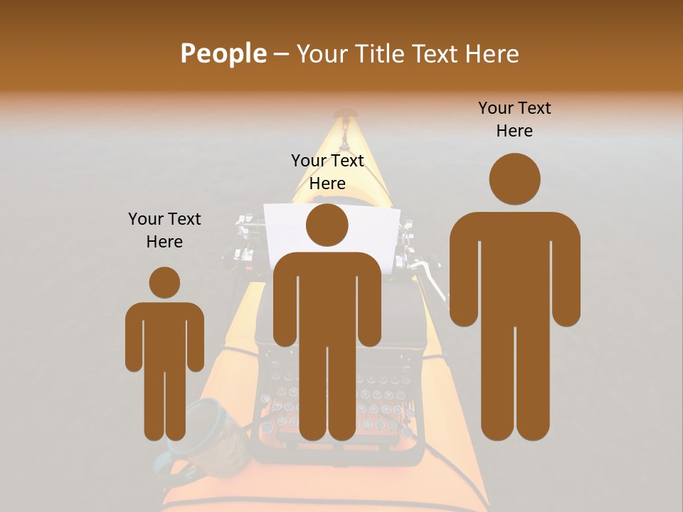 Laughable Coffee Cup Yellow PowerPoint Template