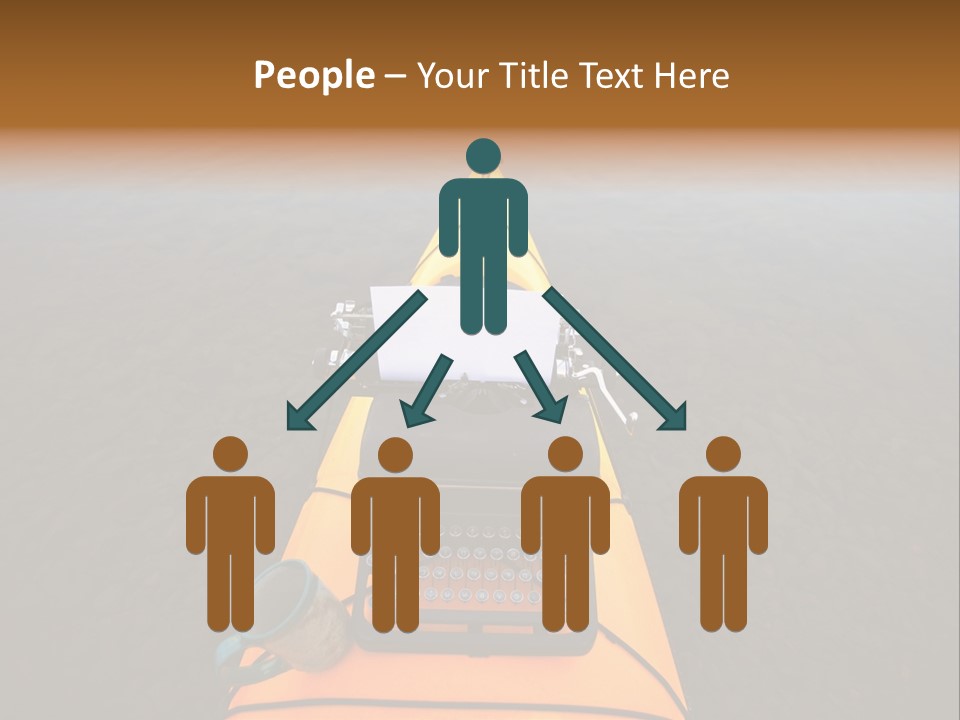 Laughable Coffee Cup Yellow PowerPoint Template