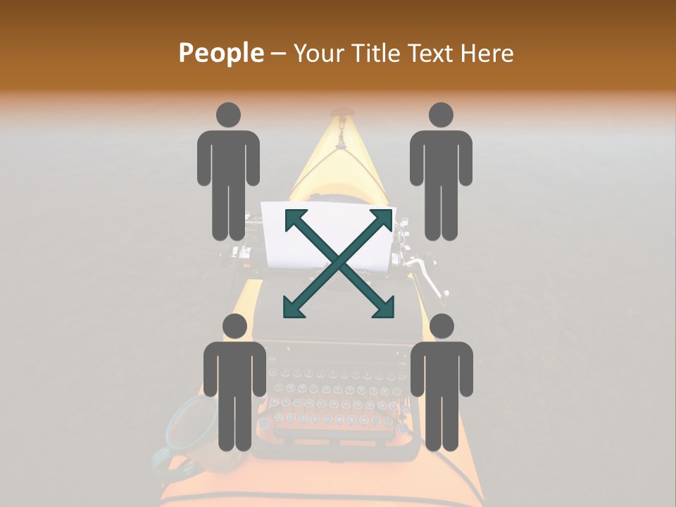 Laughable Coffee Cup Yellow PowerPoint Template