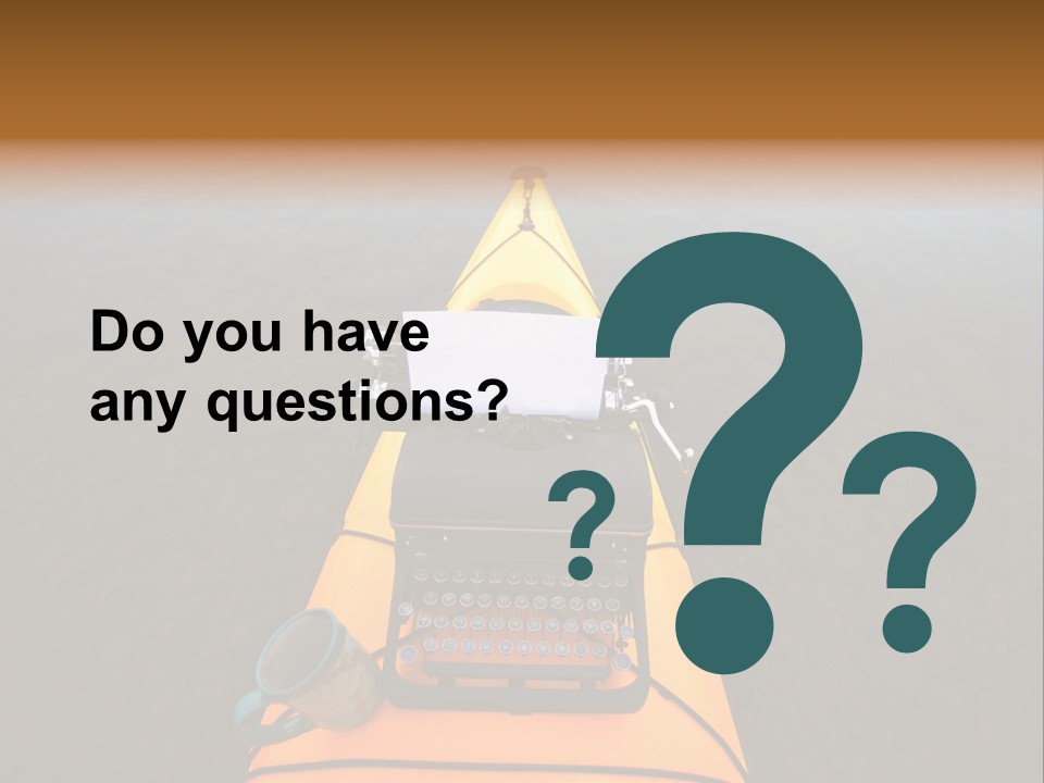 Laughable Coffee Cup Yellow PowerPoint Template