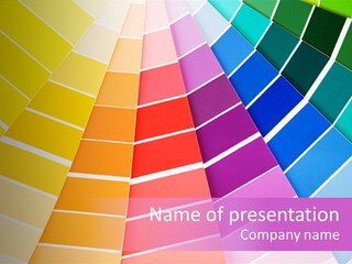 Colored Multi Paint PowerPoint Template