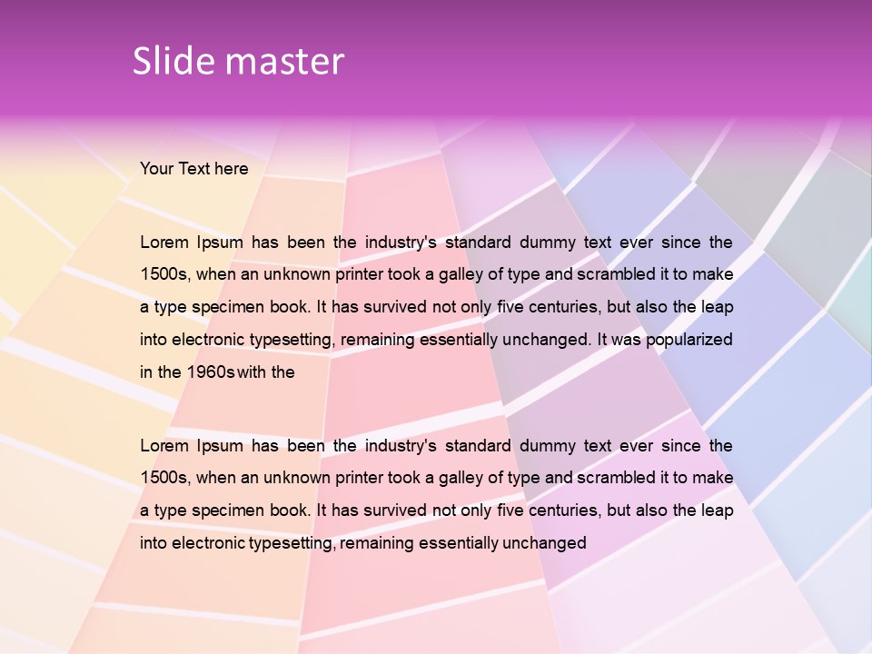 Colored Multi Paint PowerPoint Template