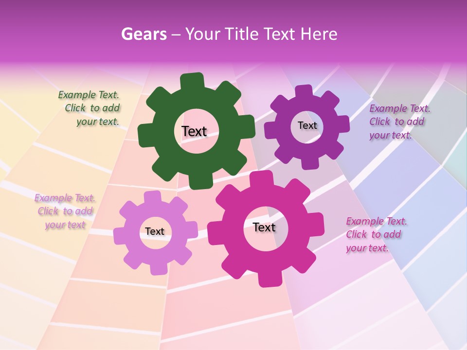 Colored Multi Paint PowerPoint Template