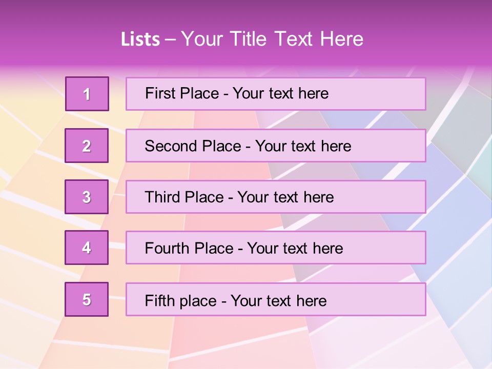 Colored Multi Paint PowerPoint Template