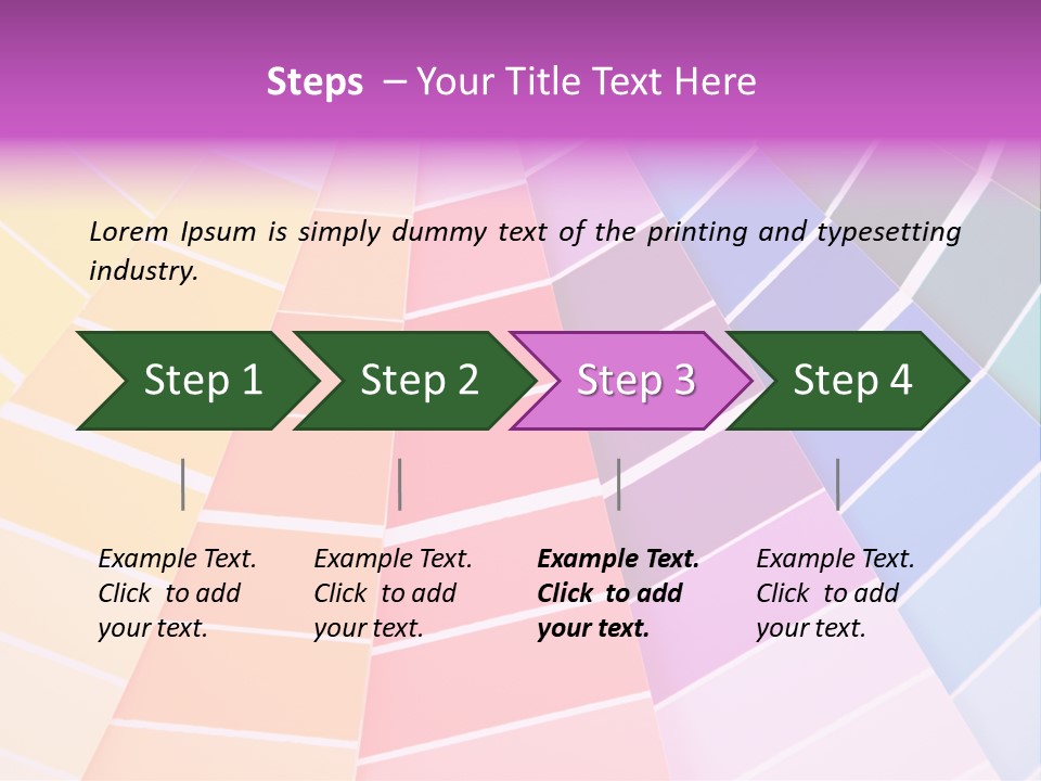 Colored Multi Paint PowerPoint Template