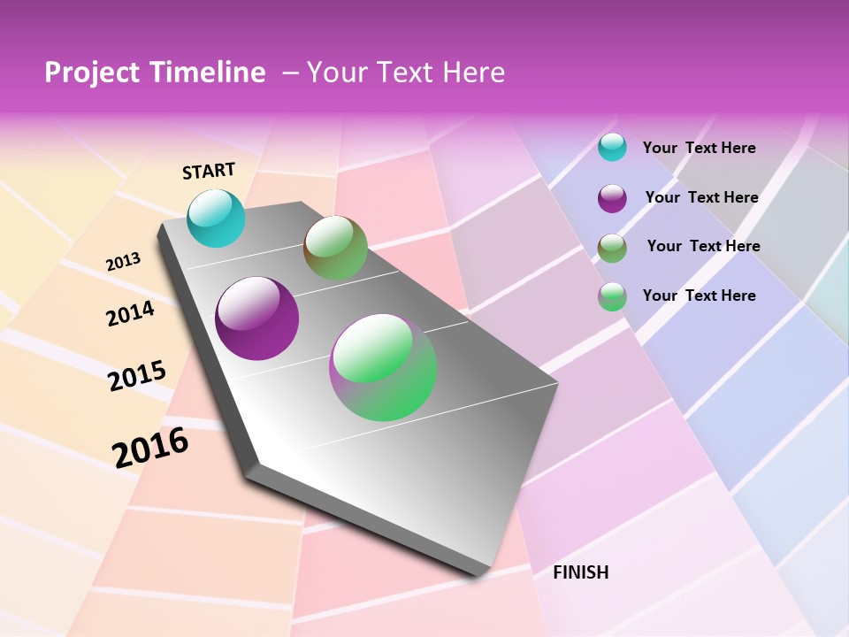 Colored Multi Paint PowerPoint Template