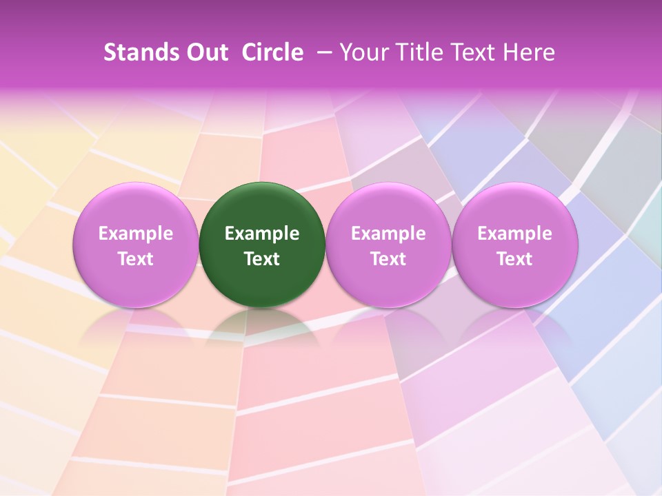 Colored Multi Paint PowerPoint Template