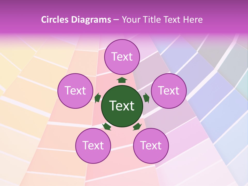 Colored Multi Paint PowerPoint Template