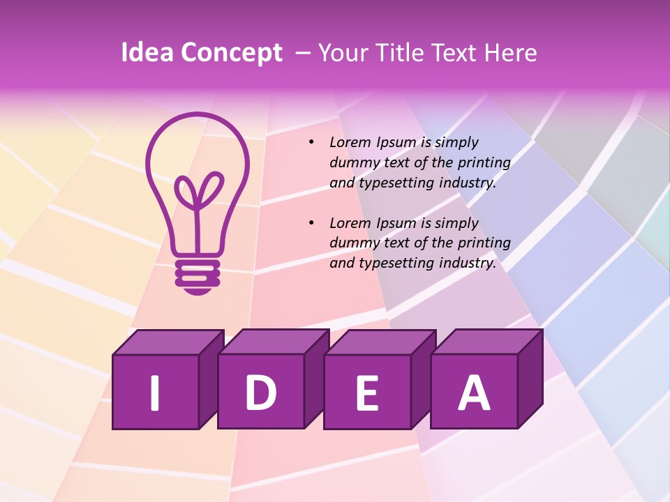 Colored Multi Paint PowerPoint Template