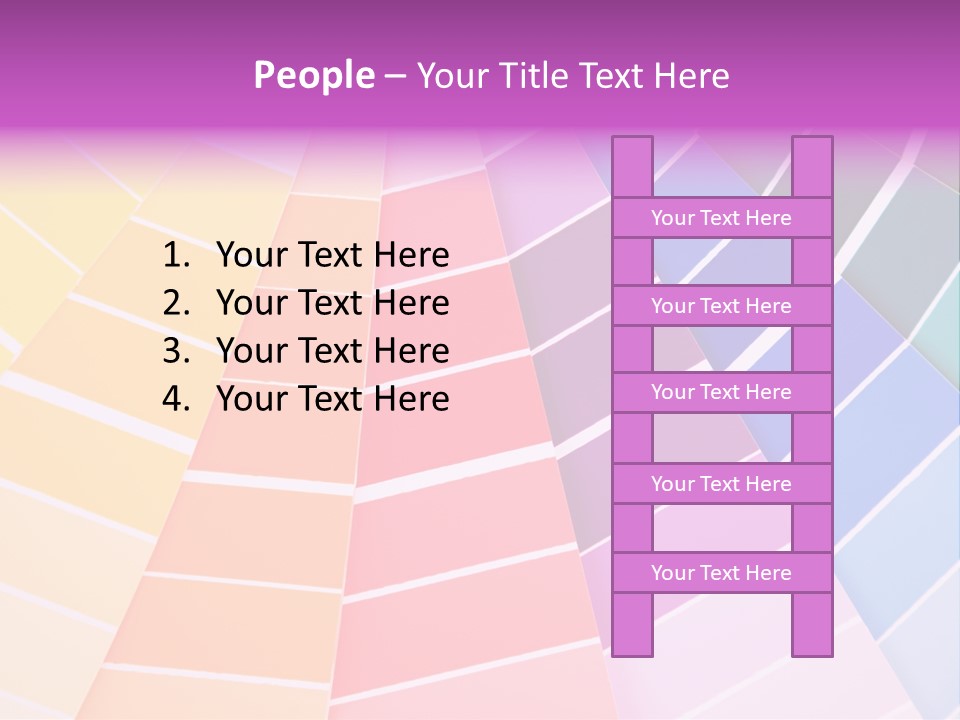 Colored Multi Paint PowerPoint Template