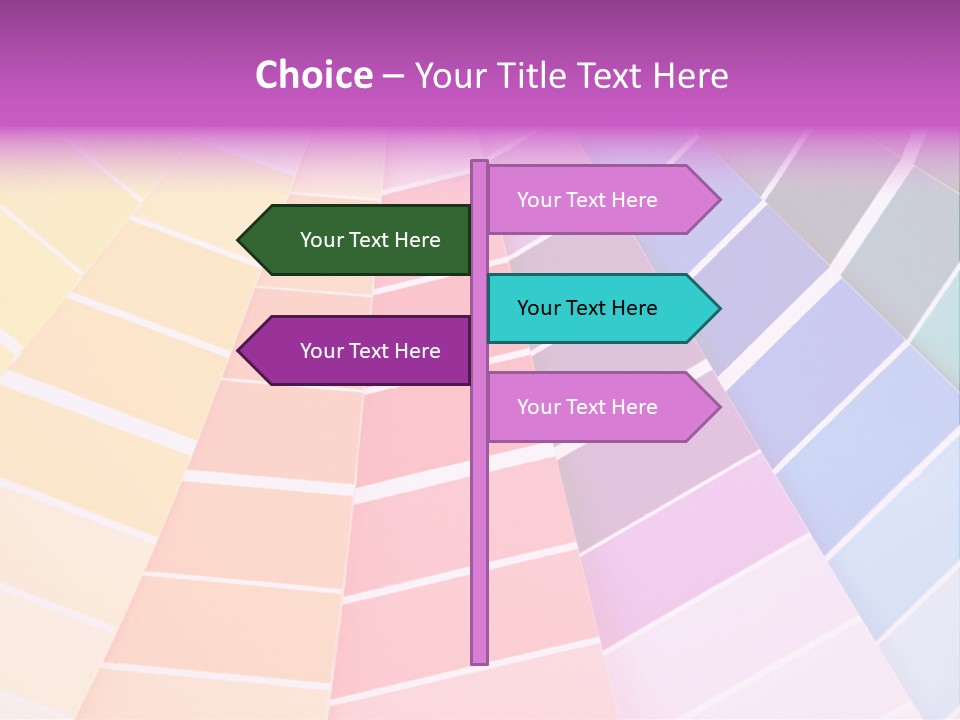 Colored Multi Paint PowerPoint Template