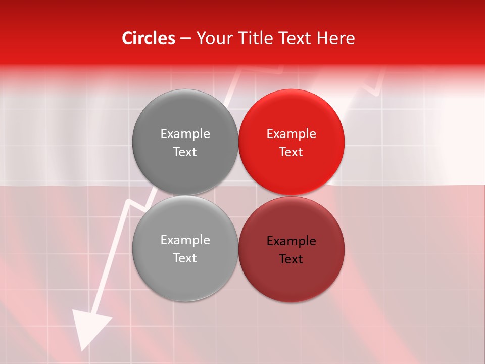 A Business Presentation With A Red And White Background PowerPoint Template