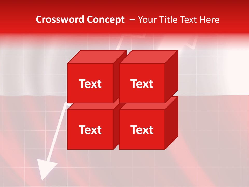 A Business Presentation With A Red And White Background PowerPoint Template