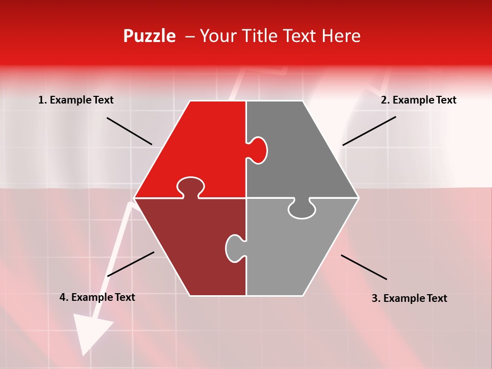 A Business Presentation With A Red And White Background PowerPoint Template