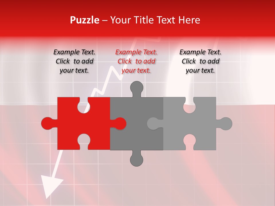 A Business Presentation With A Red And White Background PowerPoint Template