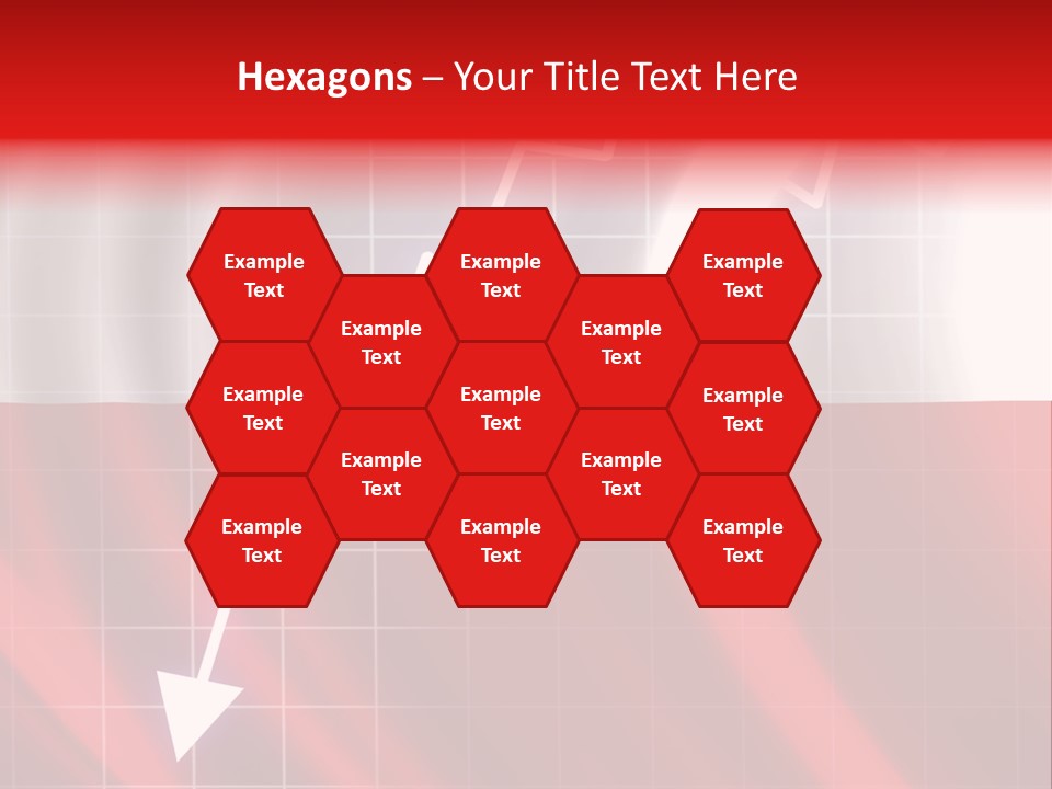 A Business Presentation With A Red And White Background PowerPoint Template