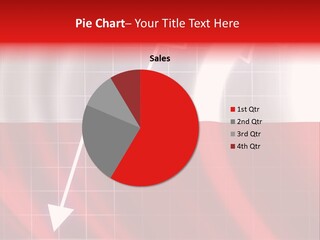 A Business Presentation With A Red And White Background PowerPoint Template