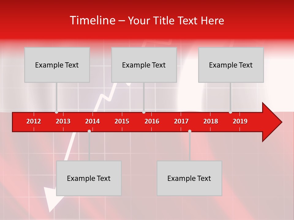 A Business Presentation With A Red And White Background PowerPoint Template