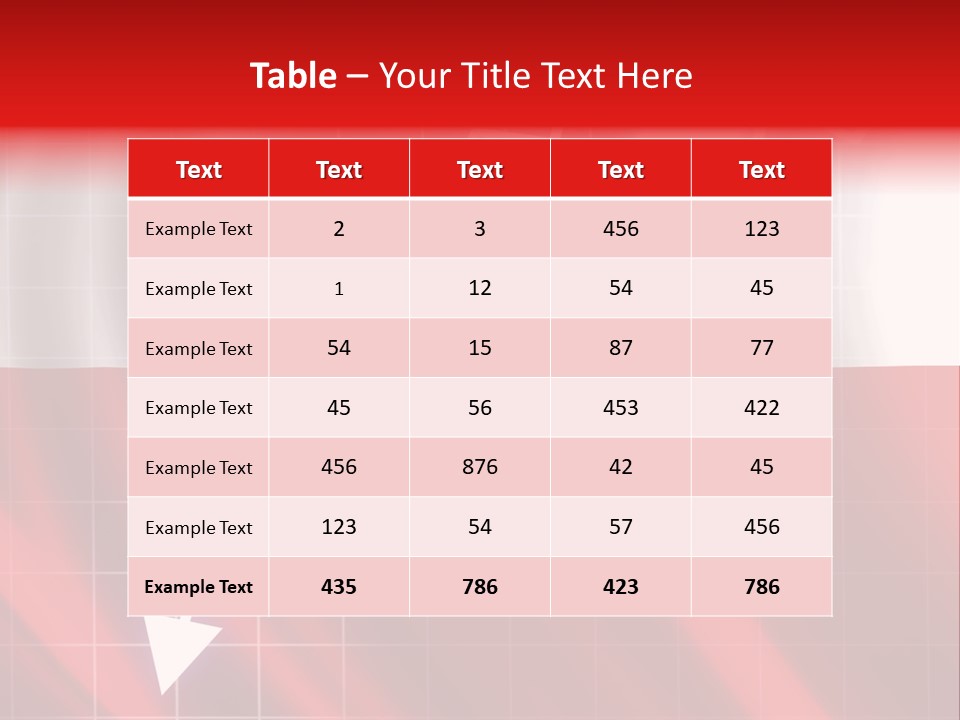 A Business Presentation With A Red And White Background PowerPoint Template