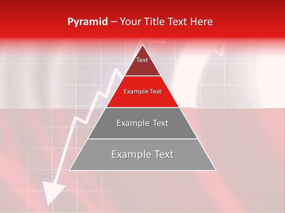 A Business Presentation With A Red And White Background PowerPoint Template
