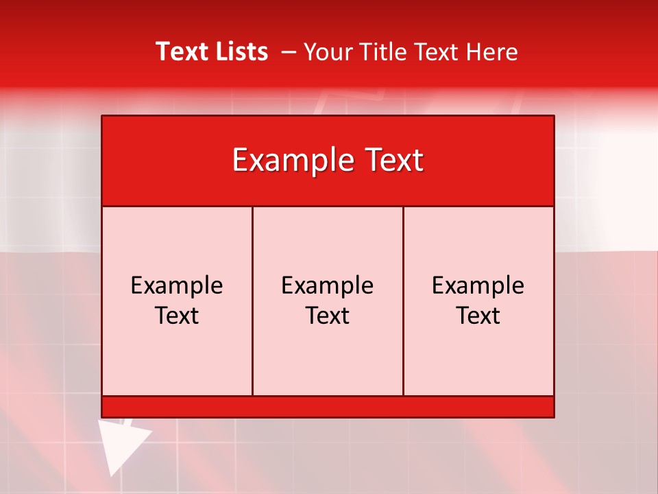 A Business Presentation With A Red And White Background PowerPoint Template