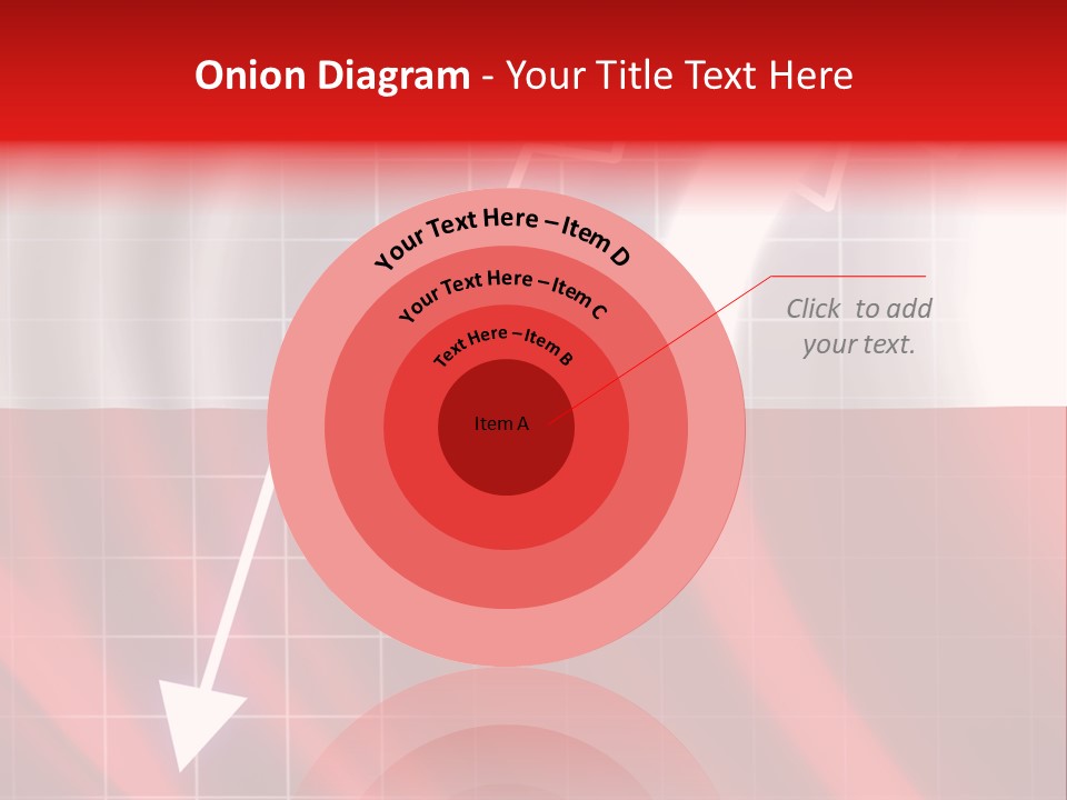 A Business Presentation With A Red And White Background PowerPoint Template