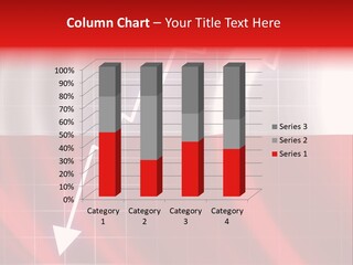 A Business Presentation With A Red And White Background PowerPoint Template