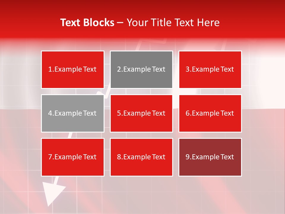 A Business Presentation With A Red And White Background PowerPoint Template