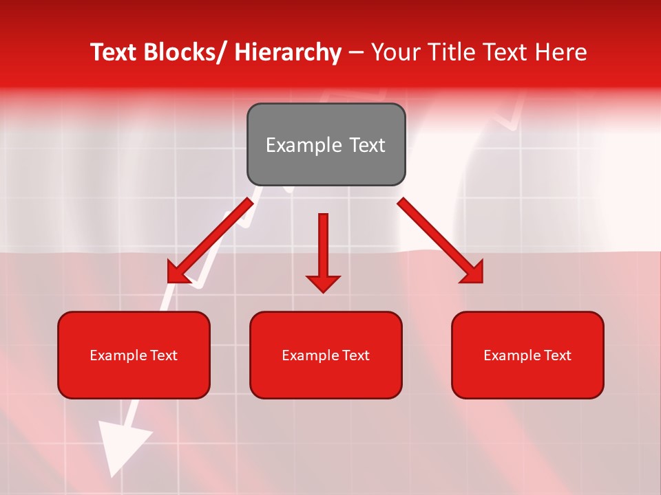 A Business Presentation With A Red And White Background PowerPoint Template
