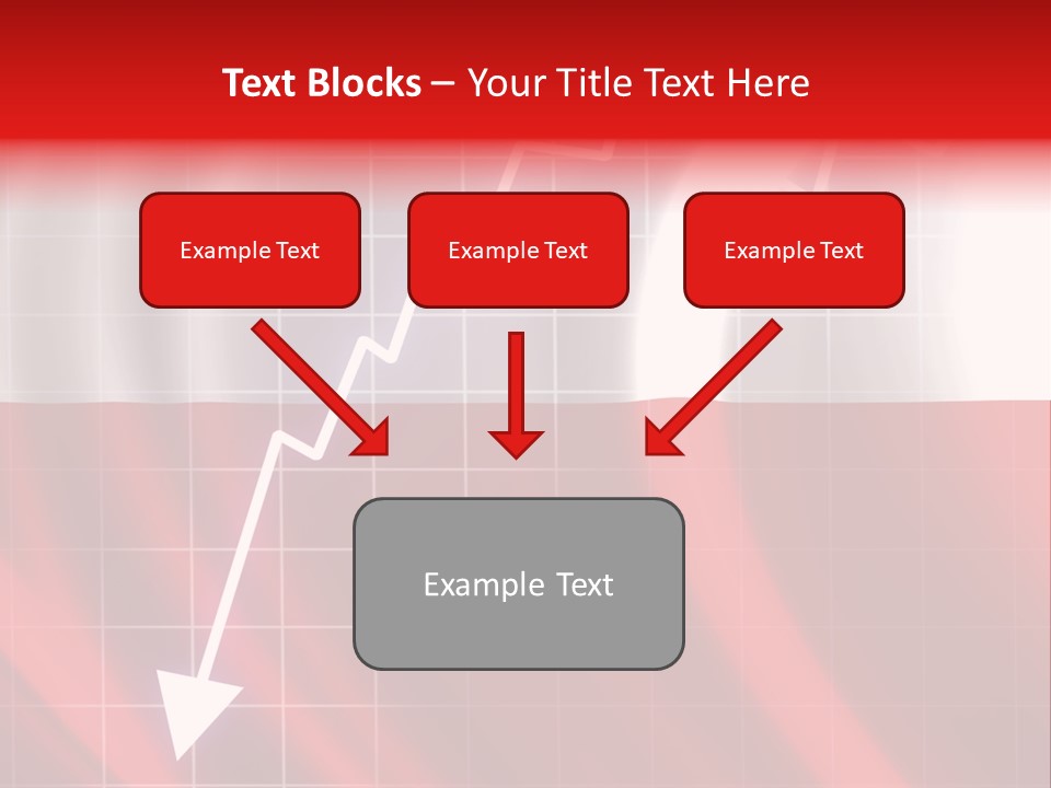 A Business Presentation With A Red And White Background PowerPoint Template