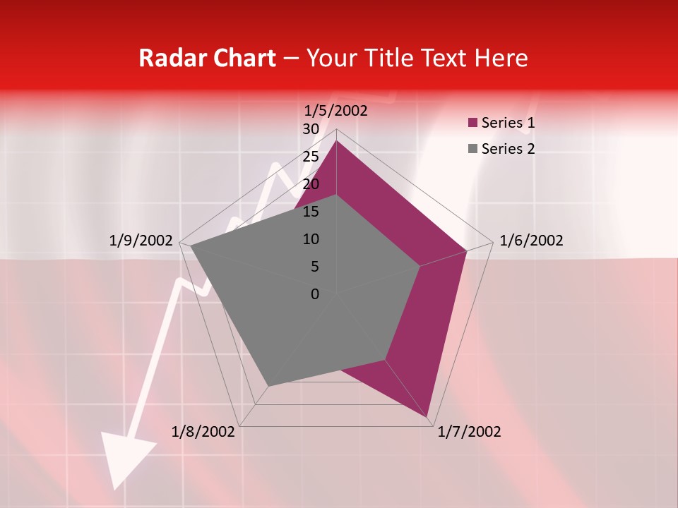 A Business Presentation With A Red And White Background PowerPoint Template