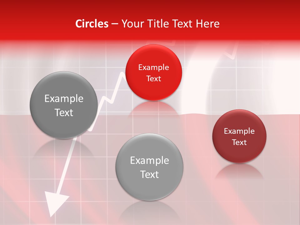 A Business Presentation With A Red And White Background PowerPoint Template