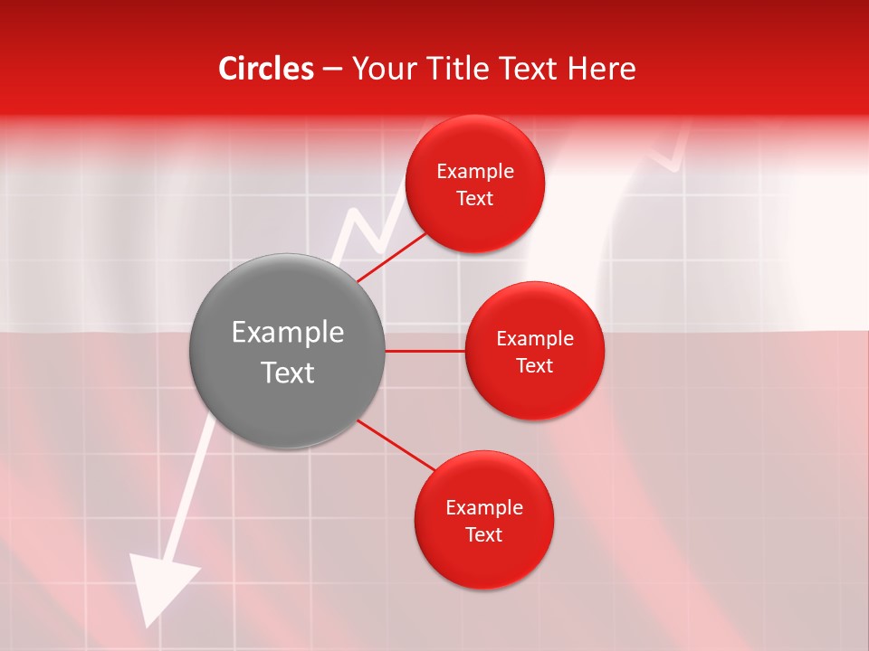 A Business Presentation With A Red And White Background PowerPoint Template