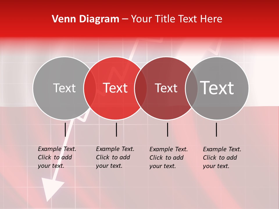 A Business Presentation With A Red And White Background PowerPoint Template