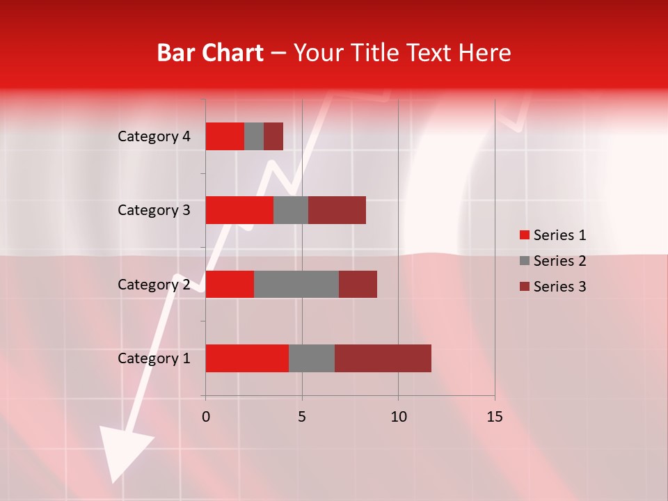 A Business Presentation With A Red And White Background PowerPoint Template
