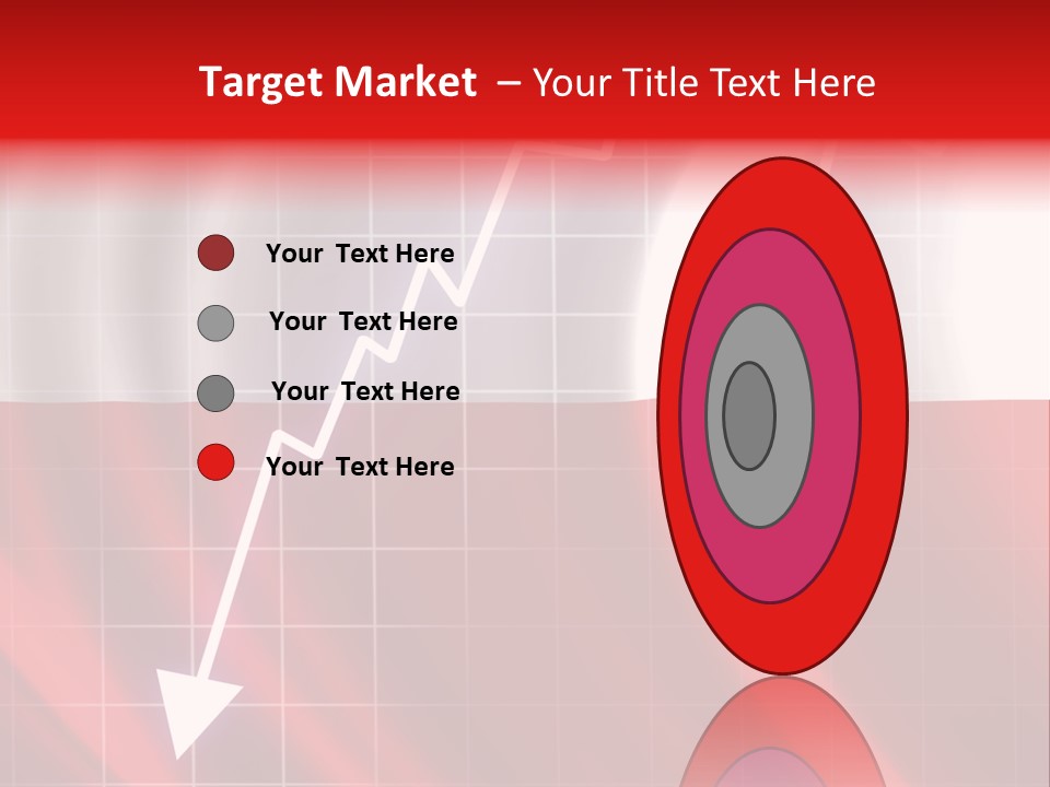A Business Presentation With A Red And White Background PowerPoint Template