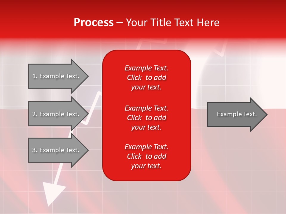 A Business Presentation With A Red And White Background PowerPoint Template