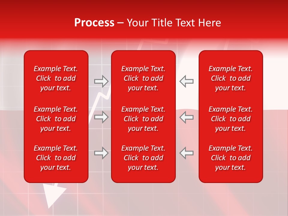 A Business Presentation With A Red And White Background PowerPoint Template